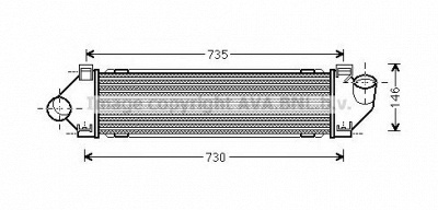 AVA QUALITY COOLING fd4480 -  Интеркулер